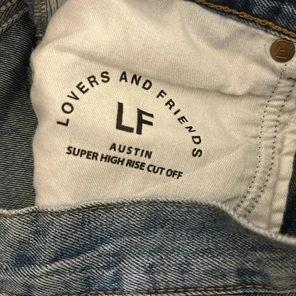 Lovers and Friends Super High Rise Cut Off Denim Shorts - Picture 5 of 5
